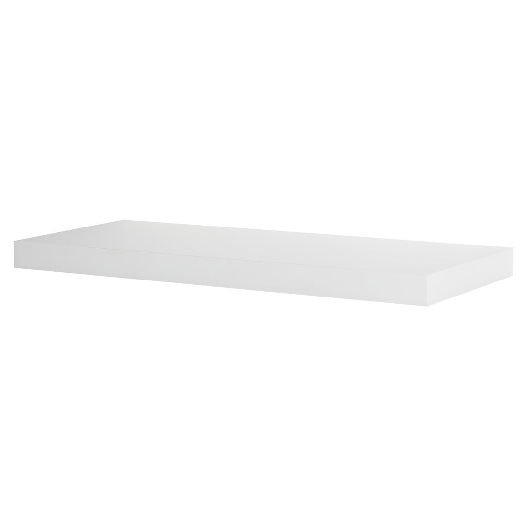 Deidentified Matte White Floating Wall Shelf 800 x 235 x 18mm RRP 9.99 CLEARANCE XL 2.50